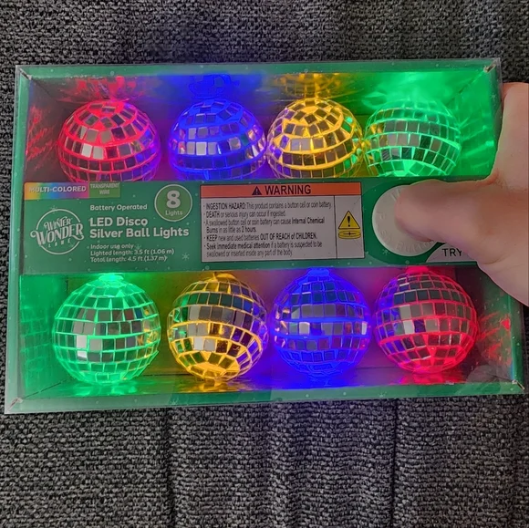 Battery Operated Disco Ball Lights - Picture 1 of 6